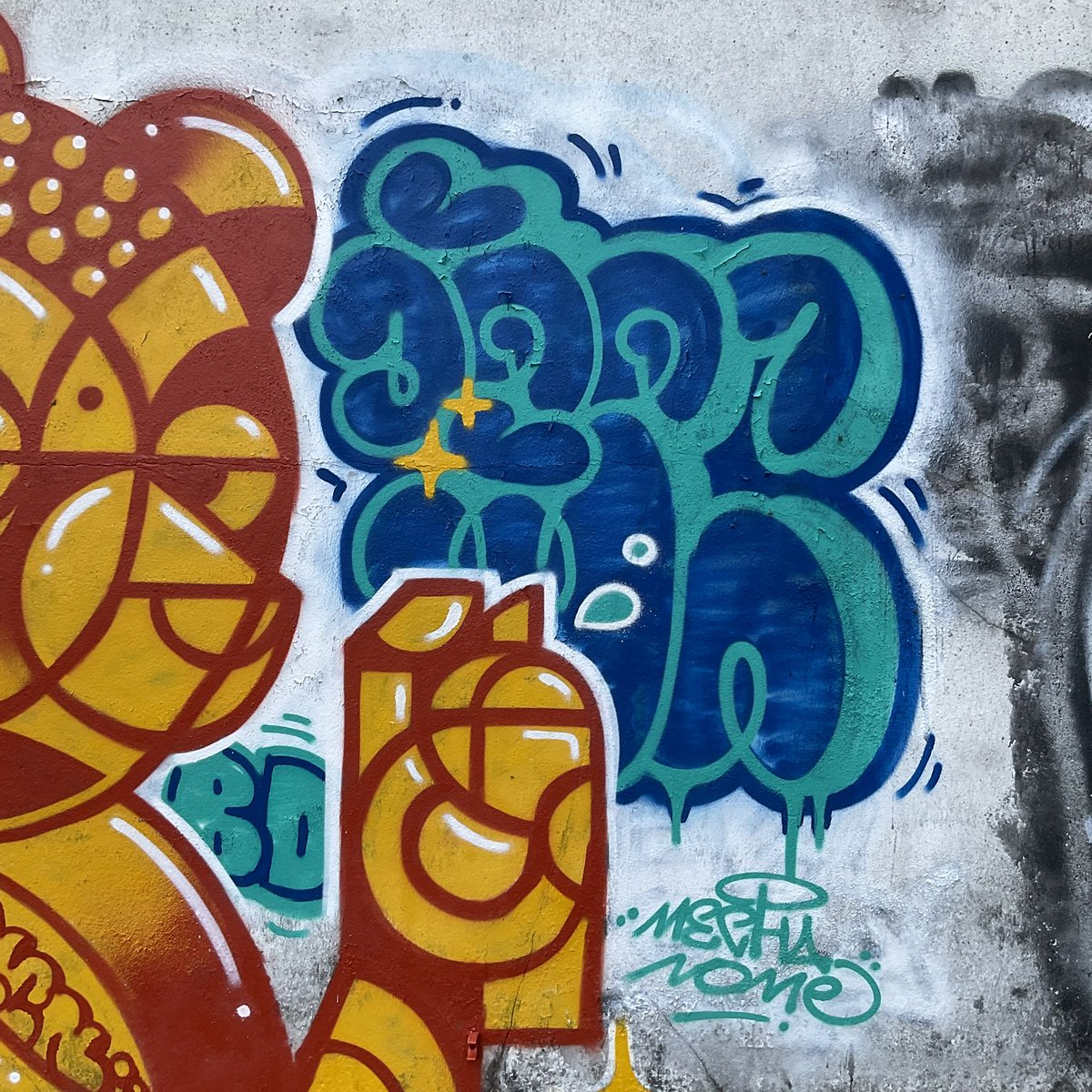 mechanome_'s tweet photo. Happy Birthday Buddha ☸️🐻

#buddhaday #buddha #graffiti #streetart #spraybear #mechanome #หมีชานม https://t.co/3XlAYTJjDb