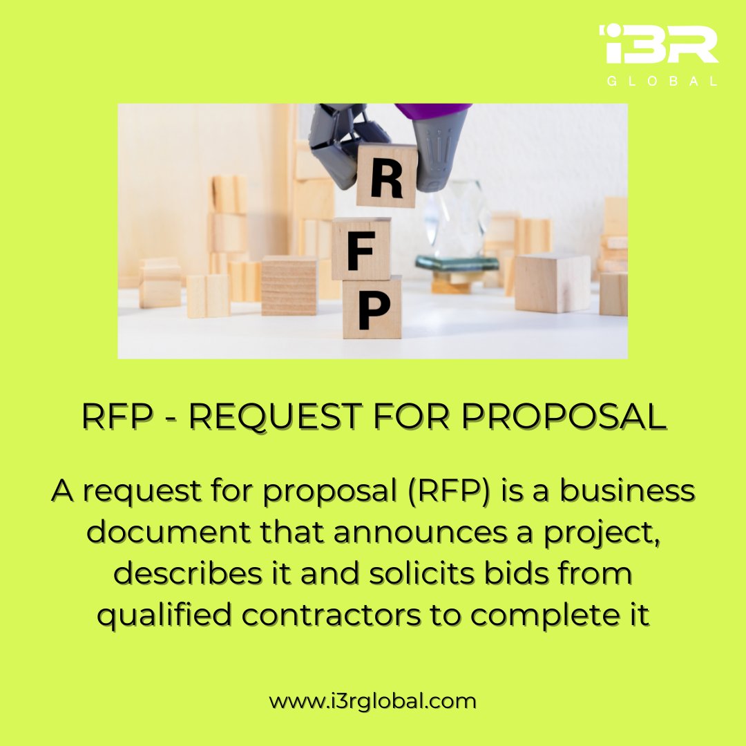 i3Rglobal's tweet photo. The entity requesting the bids are responsible for evaluating the feasibility of the bids submitted, the financial health of the bidding companies, and each bidder's ability to undertake the project.
.
.
.
.
#rfp #requestforproposal #bid #proposal #bidding #businessproposal https://t.co/ncRw8EY8mI