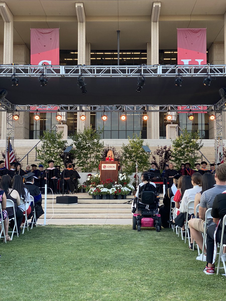 csunorthridge's tweet image. “Congratulations on a job well done!” said #CSUN President Erika D. Beck. “We could not be more proud of you.”
#CSUNgrad