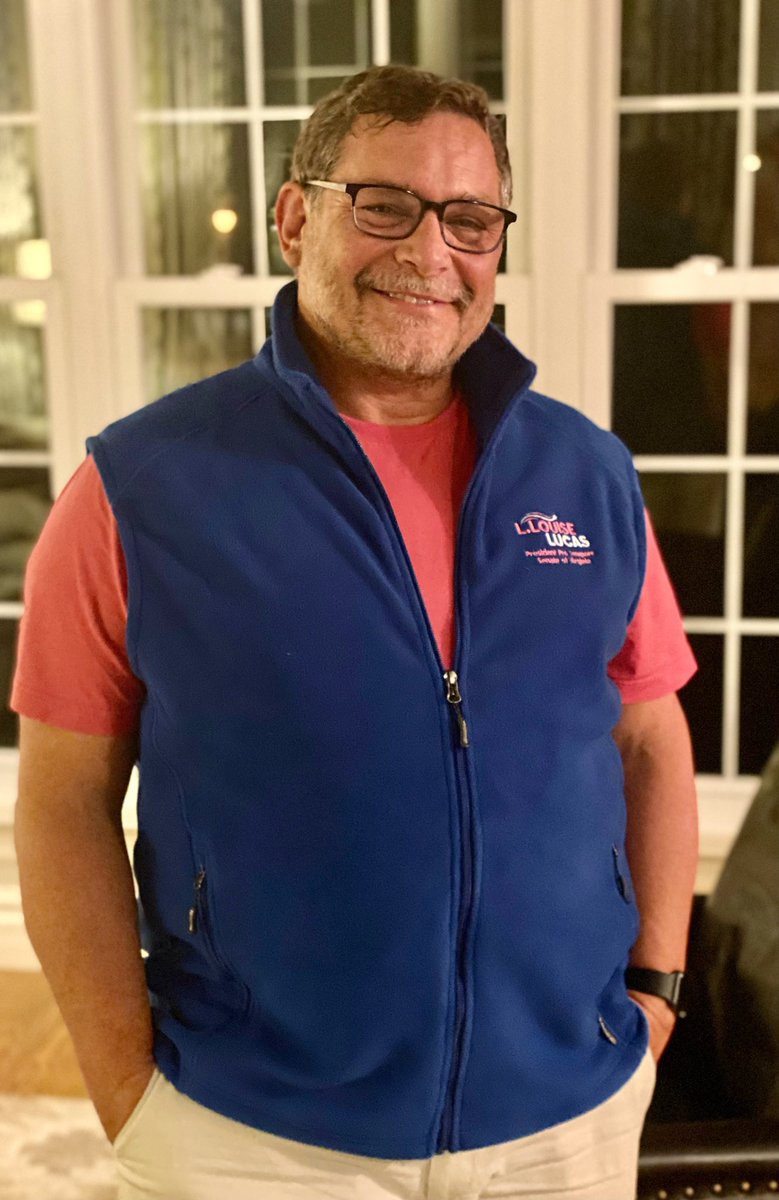 FPWellman's tweet photo. Hey @SenLouiseLucas look what I got today! Proud to support you! Keep up the fight!! #Bluevest https://t.co/BQf2OoJIgd