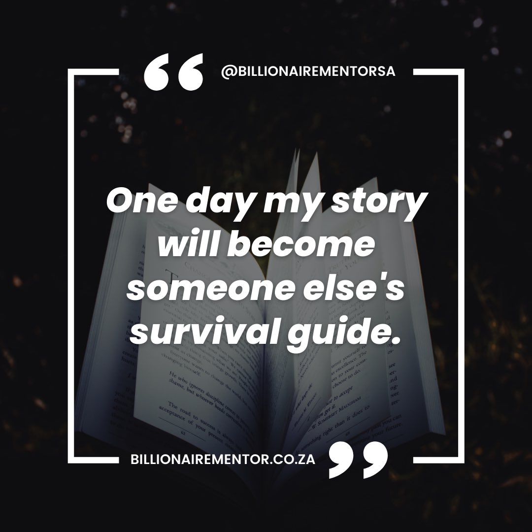 BillionaireRSA's tweet photo. Always remember that your life is special,  many will be looking up to you. https://t.co/YVi6dVFjVv