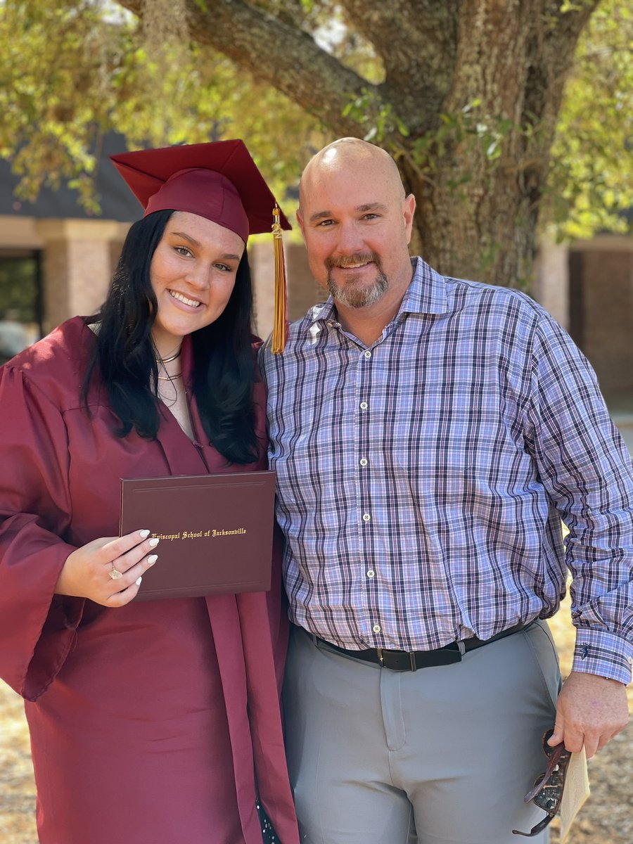 Proud Papa today. My beautiful daughter Maddy graduated from the @EpiscopalJax   Congratulations sweetie on a job well done and can’t wait to see where your next adventure takes you. Love you.