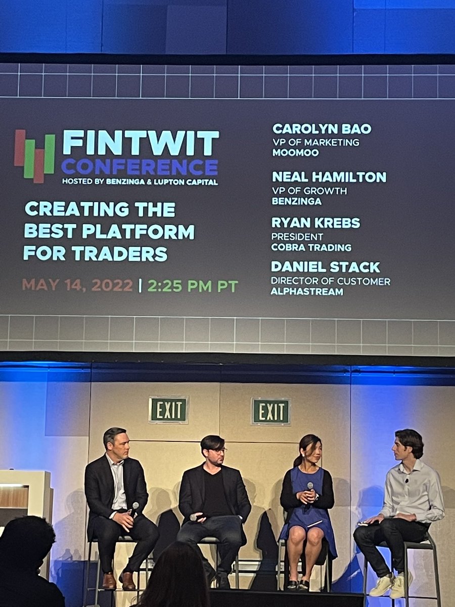 Wrapping up #fintwit2022 with a bang. @cobra_trading @RyanKrebs9 @Alphastream @carolynbao @nealstweets