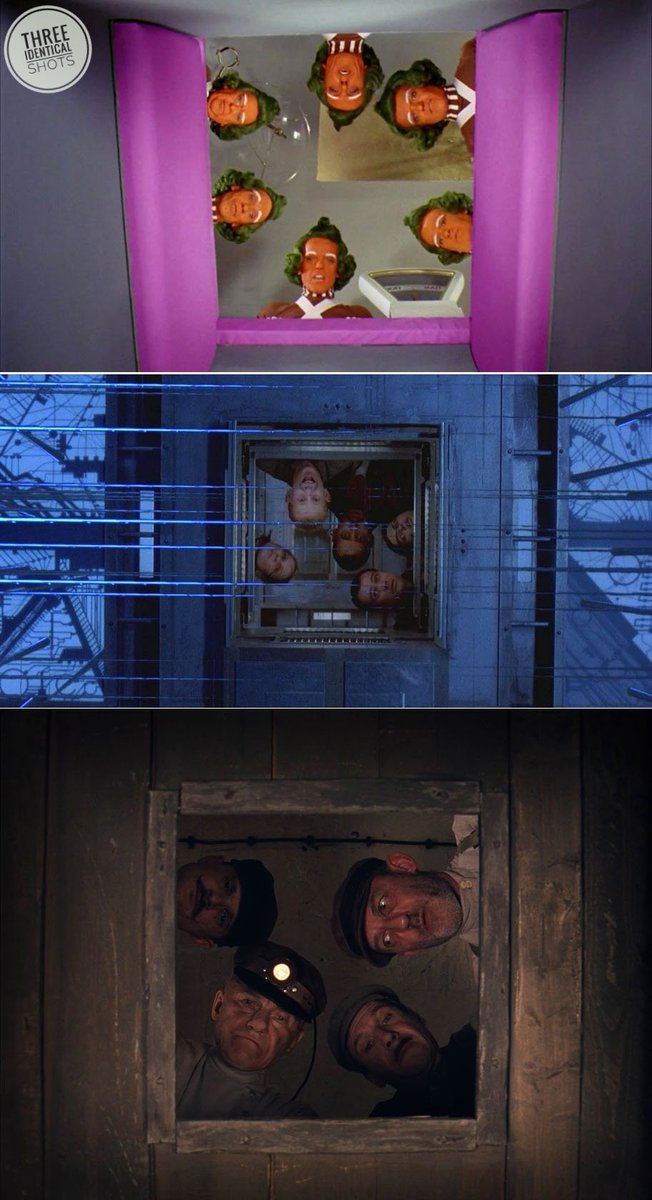 IdenticalShots's tweet photo. 1- #WillyWonkaAndTheChocolateFactory - #MelStuart, 1971
2- #Cube - #VincenzoNatali, 1997
3- #TheGrandBudapestHotel - #WesAnderson, 2014
#cinephile #cinema #filmmaking #cinematography #movie #film #moviescenes #1970s #1990s #movielover #cultfilm #cinematic https://t.co/yD9PJO0lQZ