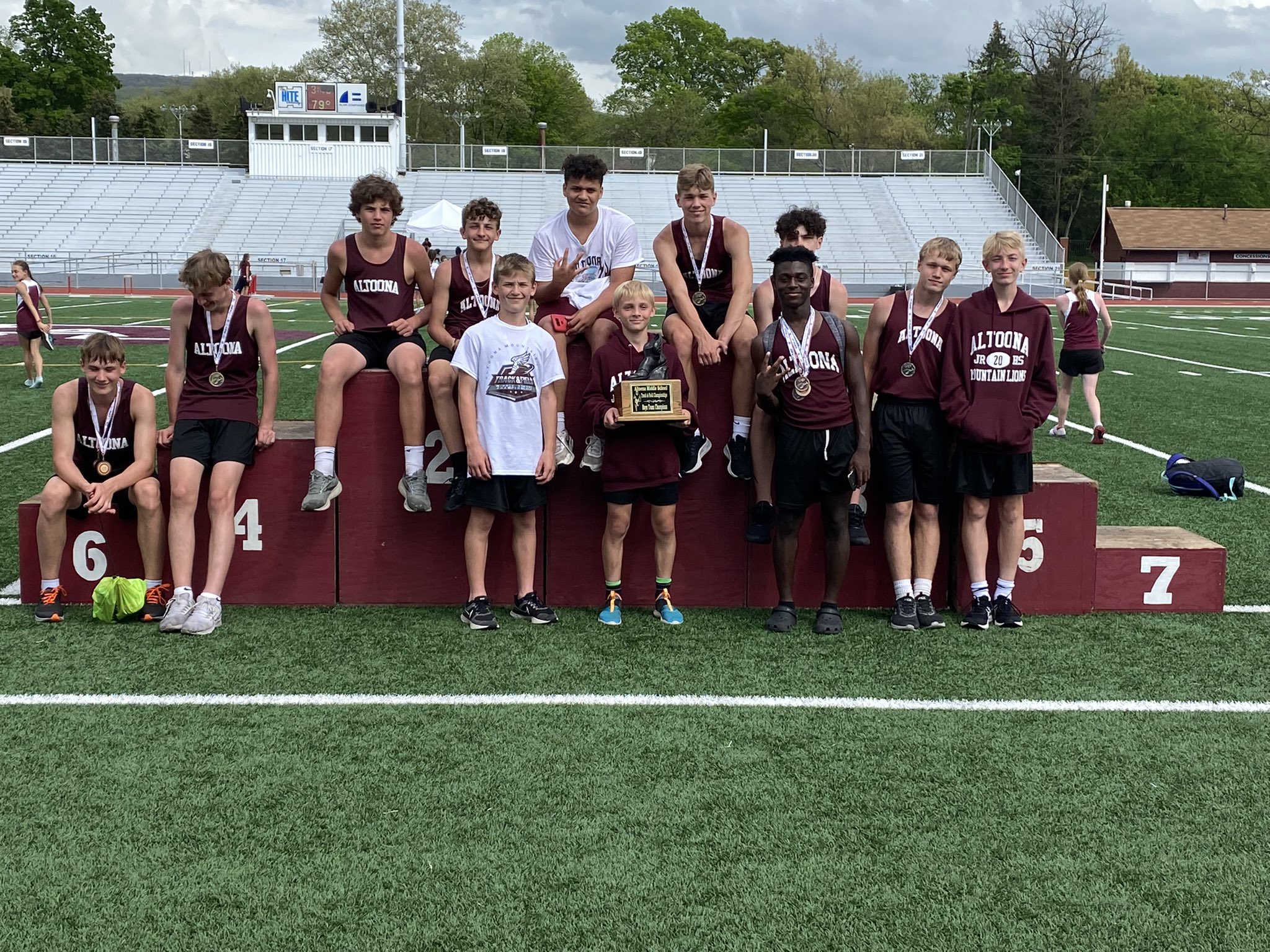 AltoonaTrack&Field on Twitter "Altoona boys take the Middle School