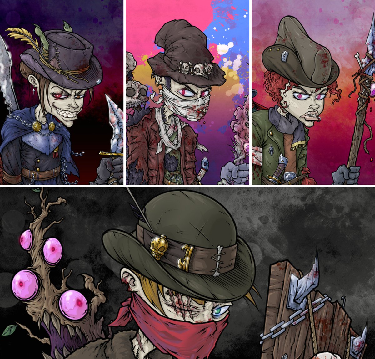 In a rough market like this...get some #NFTs.
Huge sales right now! #NFA 
nftkey.app/collections/hu…

#HuntersofEvil #Fantom #NFT 
<a href="/TheDanetron3030/">Danetron</a> <a href="/_TrueVoodoo/">Lawrence | SwolLyfe</a> <a href="/tinfoilrealist4/">TinfoilRealist.Eth 🦇🔺👻</a>