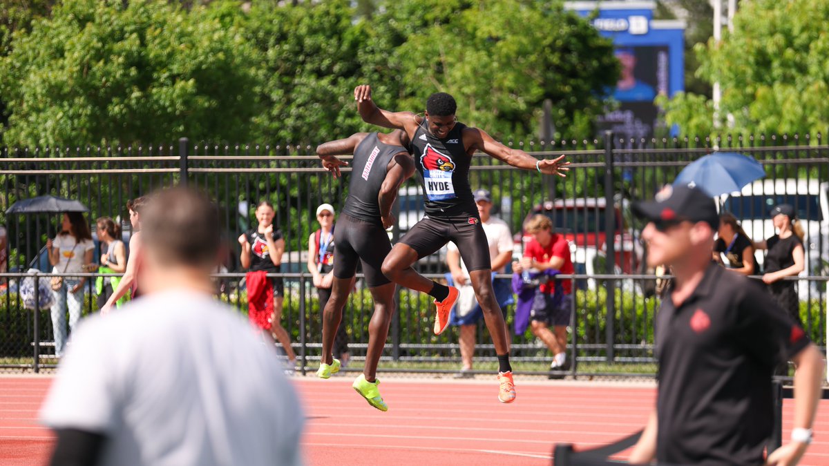 What a day for the men's high jump squad 😃

#GoCards