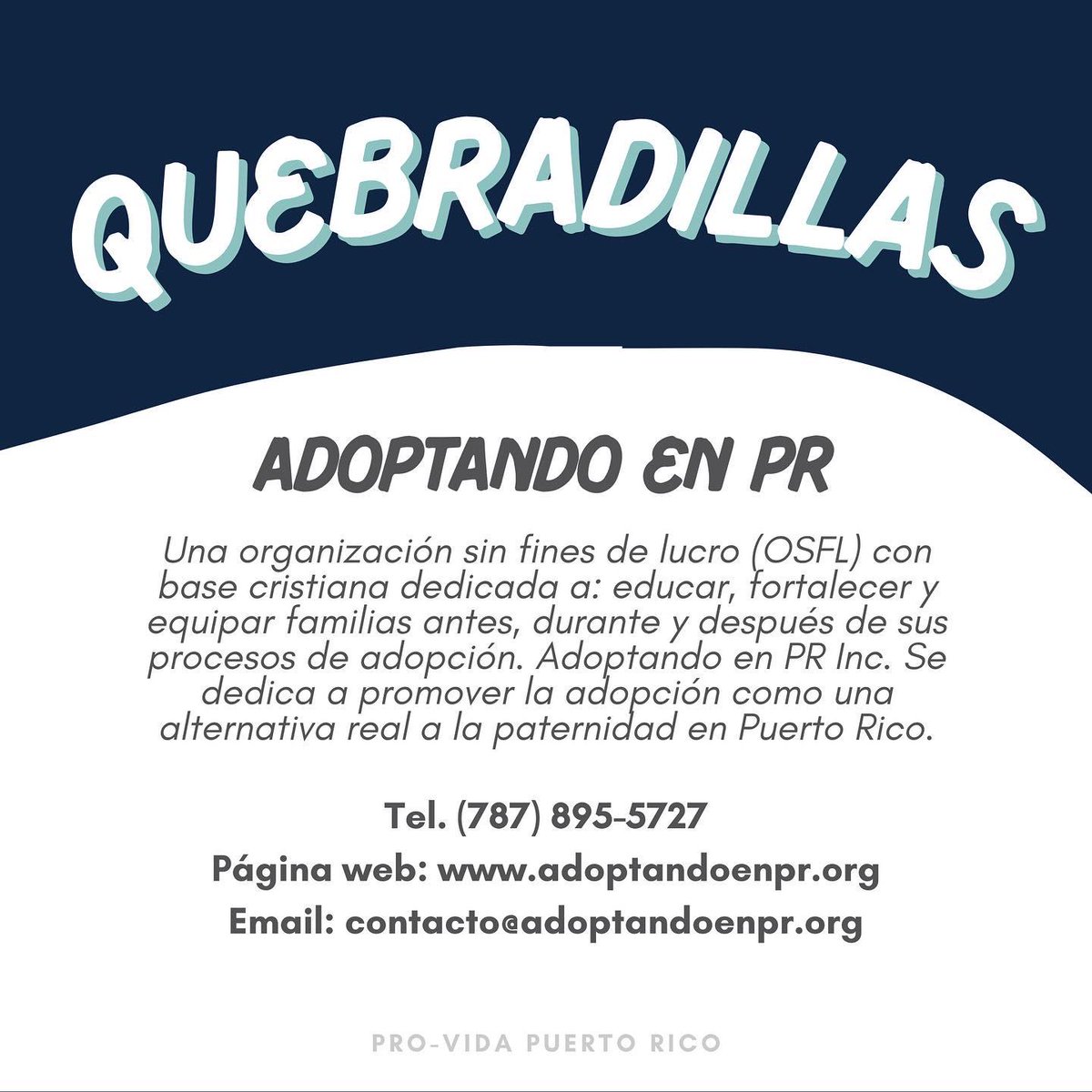 provida_pr's tweet photo. Provida, ¿aún no conoces los centros de ayuda que hay en Puerto Rico?  🇵🇷 ¿Quieres apoyar o ayudar estas organizaciones? Aquí te compartimos la lista de lo centros de ayuda para las mujeres embarazadas con su información de contacto y descripción. 
#SalvemosLasDosVidas 💙 https://t.co/RPKmNG5X47