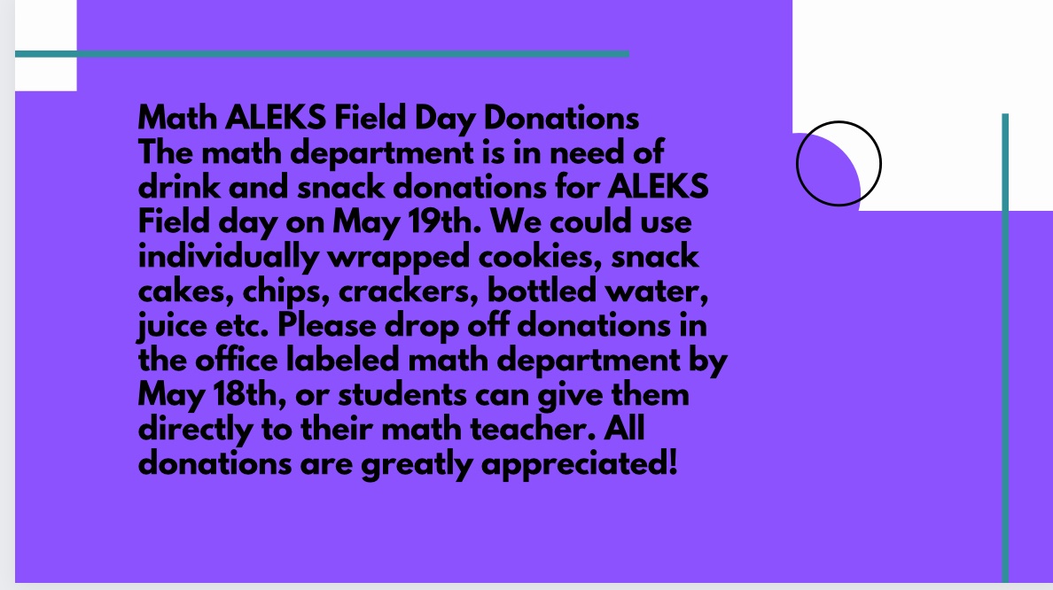 cooleycougarpto's tweet photo. Last Math Field Fay of the year! Let’s get some donations #cougarpride #mathematicians https://t.co/aQK8fTPOeU
