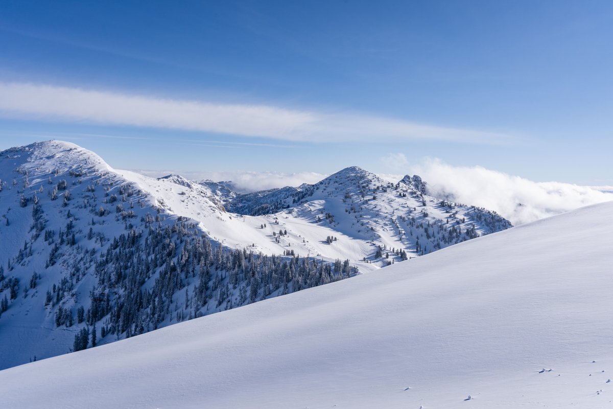 Snowbird's tweet photo. While conditions up top have been prime for skiing &amp; riding, rapid warming &amp; forecasted continued high temps are impacting key operational areas of the mountain. After thoughtful inspection, tomorrow, May 15, will be the last day of the 2021-22 season at Snowbird. https://t.co/Y128CKqevD