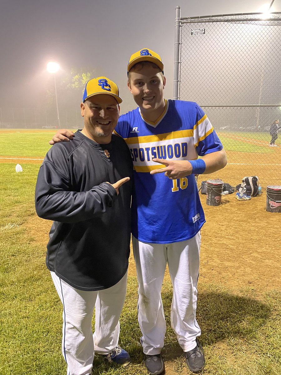 SwoodBSBL's tweet photo. I have to say…. I’ve been blessed to be a part of some amazing moments on the ballfield… but Senior Night 22 in Milltown with this guy right here leading us to victory is right at the top of all time moments for me! 

Very proud of you Connor, and “Let’s Freakin Go”!! https://t.co/eGUFGV9v32