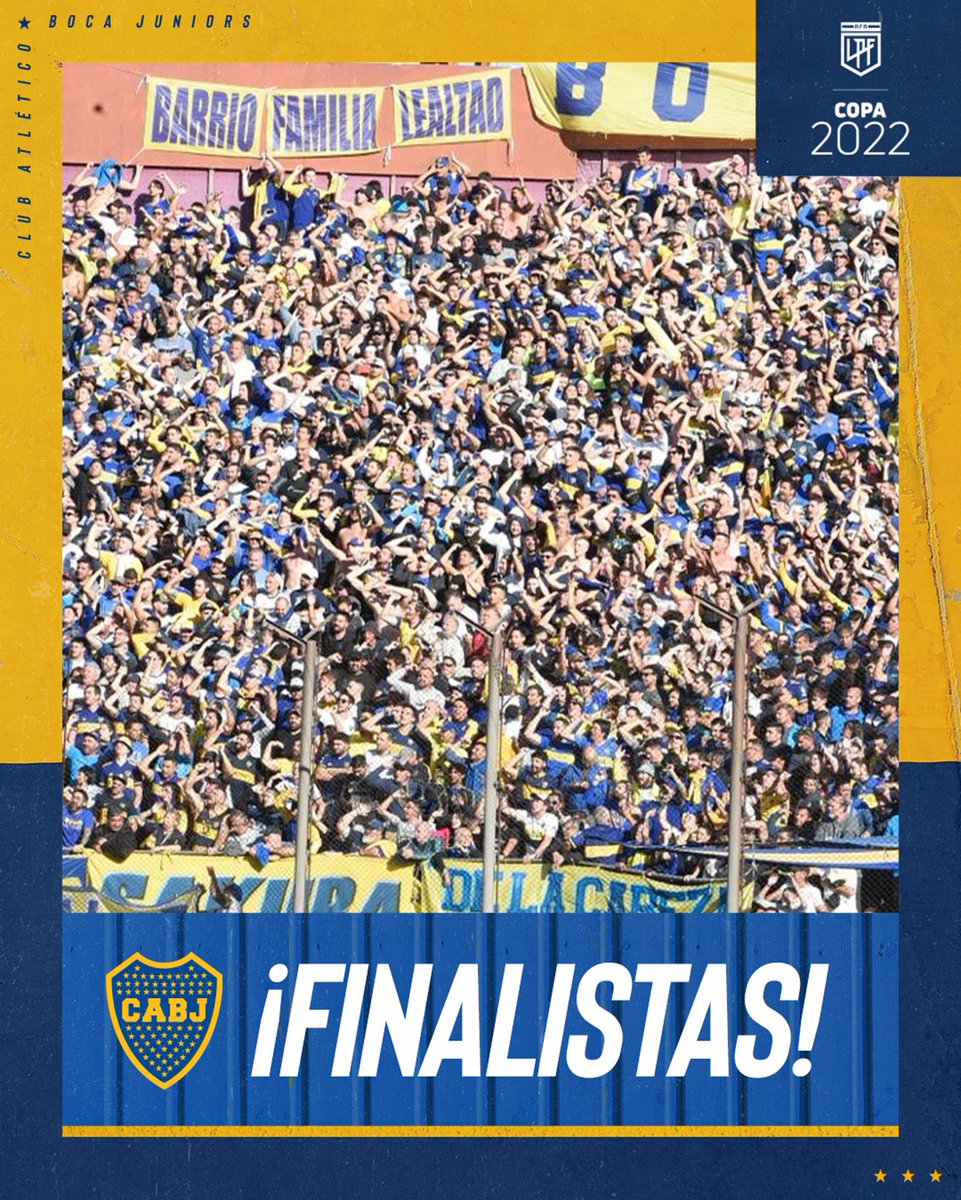 BocaJrsOficial's tweet photo. 🔜 Finalistas

#VamosBoca 🟦🟨🟦 
#CopaDeLaLiga https://t.co/qhARvkKAwM