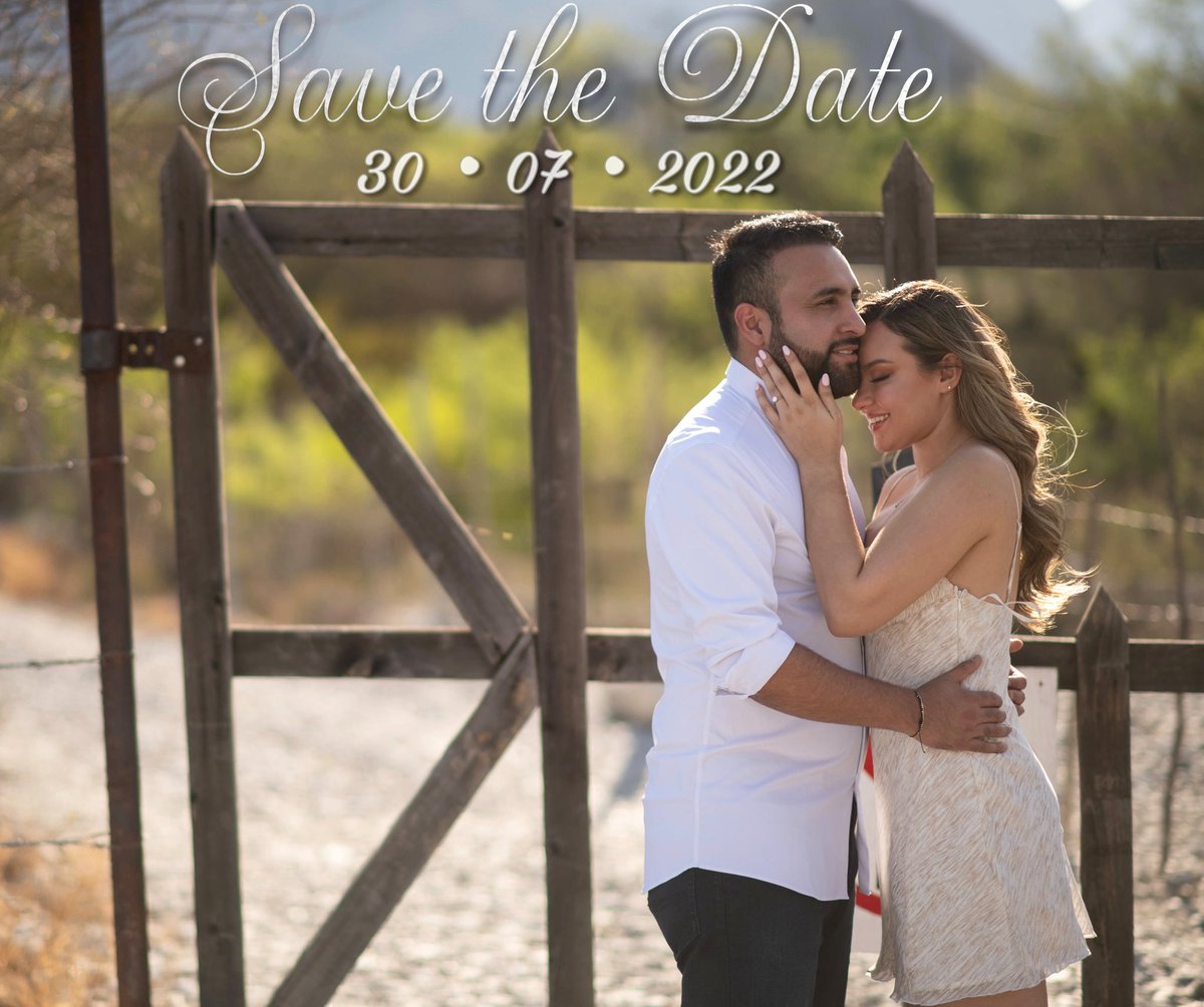 analago95's tweet photo. Save the Date 💍✨

Con mucha emoción, les compartimos oficialmente la fecha de nuestra boda! 🥰

🔜 30 de Julio del 2022 💕 https://t.co/pHOqDNPQD3