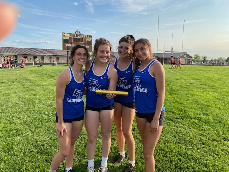 ehroyals's tweet photo. Congrats to Boys &amp; Girls 4x 100 relay teams- MEC Champs! Sidney Springman was also conference Champ in the 100 &amp; 300 hurdles https://t.co/27tY6tAuXK