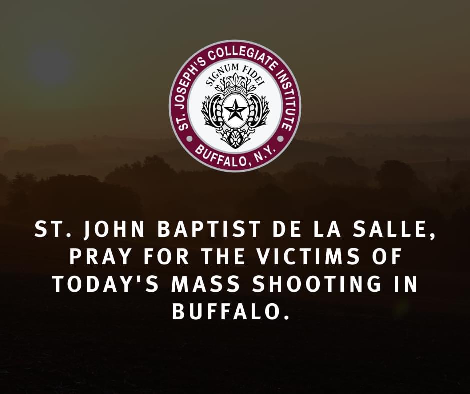SJCIHockey's tweet photo. Our thoughts and prayers are with all of our brothers and sisters impacted by today’s mass shooting in our city of Buffalo https://t.co/aZWFzEwTNF