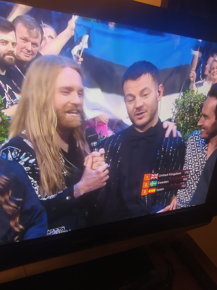 So happy for him. A fantastic result so far even if it changes with the public vote #EUROVISION