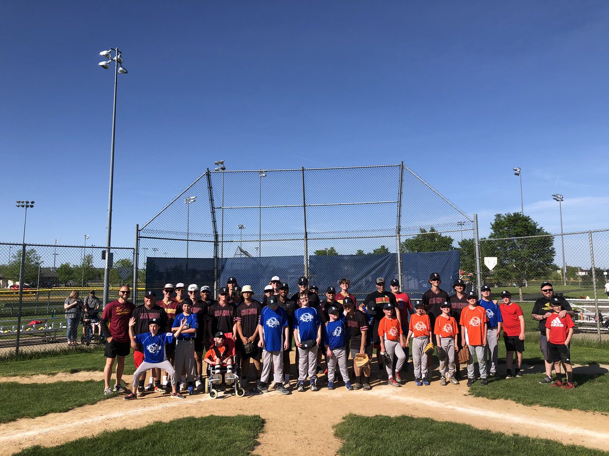 Saxon_Baseball's tweet photo. Opening Day for @BLLChallengers! Thank you for the hospitality and allowing our guys to join in as buddies! #HARC https://t.co/O2BI91RH3e
