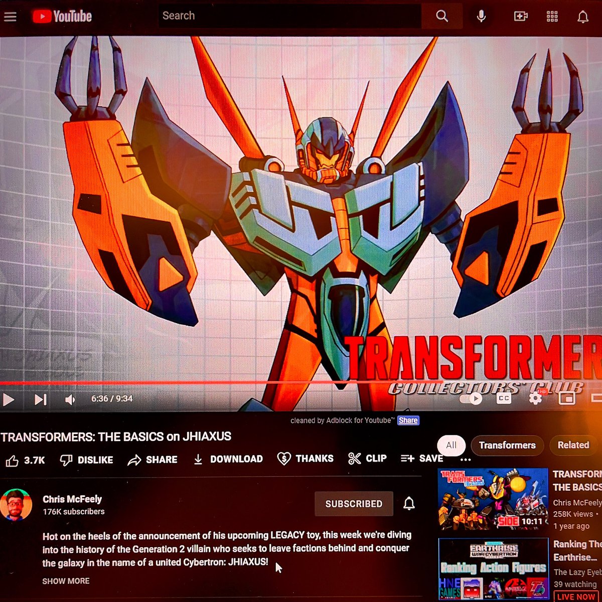matthewart's tweet photo. That moment where you see the JIHAXUS art and design you created on one of your fav TRANSFORMERS YouTube channels/show/episodes/this: THE BASICS ON TRANSFORMERS!!! !(^o^)! Yay. Thanks @chrismcfeely you got the touch. #transformrers #starbladezero #jhiaxus #transformersthebasics https://t.co/dKng97Rgfk