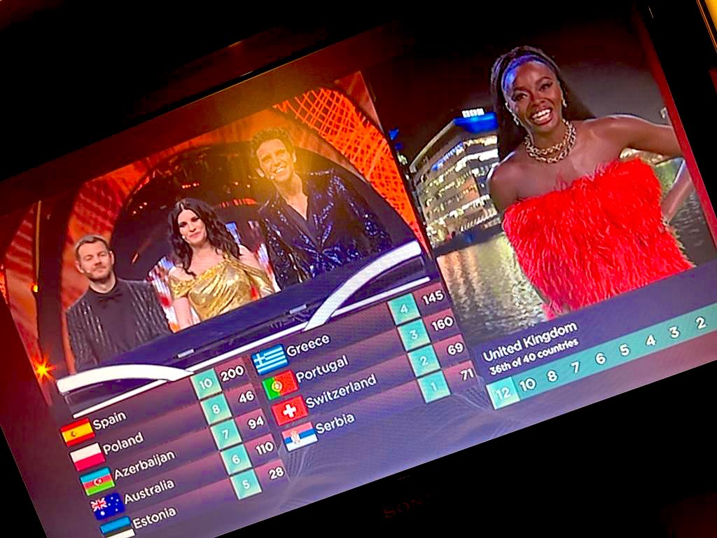 Who is up watching <a href="/Eurovision/">Eurovision Song Contest</a> and spotted our very own ambassador <a href="/AJOdudu/">AJ ODUDU</a> !? Great job AJ and good luck <a href="/SamRyderMusic/">Sam Ryder</a> 🎉❤️🥳