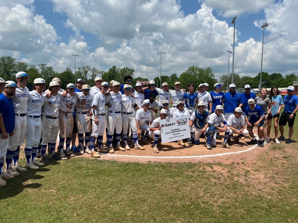 ConwayAthletics's tweet photo. Congratulations to the players and coaches of our baseball team.

Baseball defeated Rogers Heritage 10-0 in five innings. 
 
They will be competing for a state championship next week in Benton. Dates and times will be released Sunday! https://t.co/JHnKMNcxOl