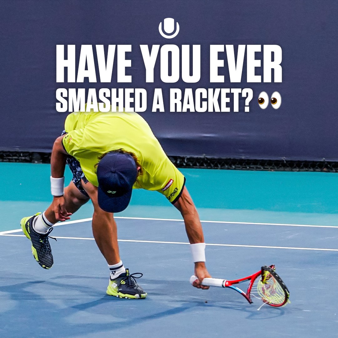 Never have I ever… 🫣🤥 Tag someone you've seen smash their racquet! ⬇️⬇️⬇️