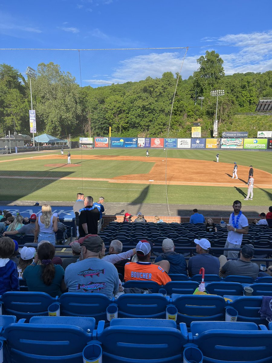 MountainsMartha's tweet photo. Perfect day and great view here at McCormick Field in section BB, Row F, Seat 13 @GoTourists https://t.co/kKBJtqv3mn