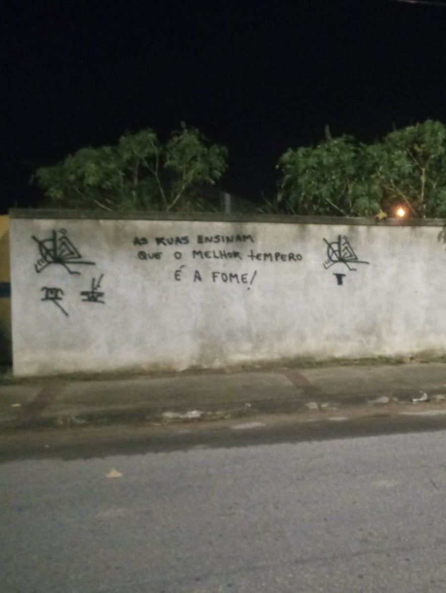 bigbllakk's tweet image. E as ruas ensinam que o melhor tempero é a fome