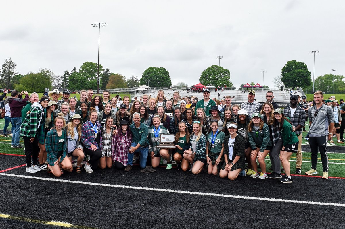 Rock_Athletics's tweet photo. TRACK: Team trophies number 56 and 57 in the legendary career of Slippery Rock head coach John Papa ⬇️

✅ 25 PSAC titles
✅ 32 PSAC runner-up finishes
✅ 345 PSAC individual/relay titles
✅ 35 years as SRU head coach
✅ A legacy of excellence, trophies and laughs https://t.co/qldlfFua2E