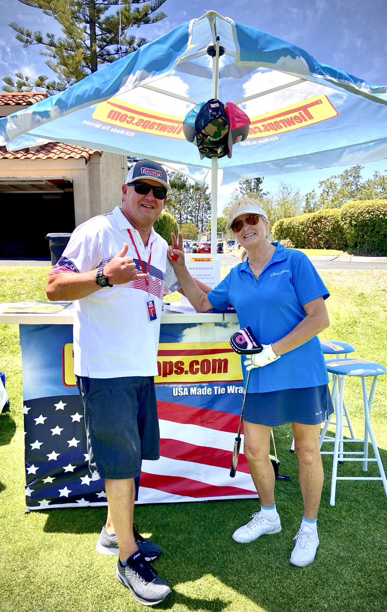 caryn_maroni's tweet photo. Thanks ‘lil bro & Tam 4 the fun Golf ⛳️ fundraiser today sponsored by #Tiewraps.com & @CustomCoolCover for @ravendrum (founders @rickallenlive & @IamLaurenMonroe) & @LSWarriorsTeam https://t.co/o11wBJlLvW