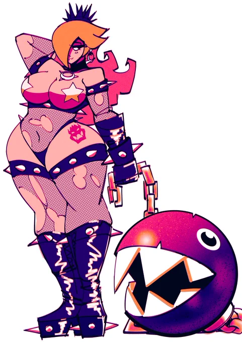 got the tiddy bite thing from an old pauline piece Combos did, and the outfit is by @_cdlum 