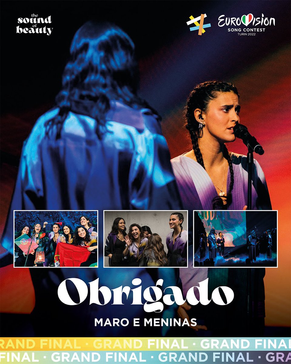 PARABÉNS, PORTUGAL 🇵🇹 

O nosso maior OBRIGADO à MARO e às representantes do nosso país pelo incrível resultado no #ESC2022 💛
9.º lugar com 207 pontos!! 

Será sempre um orgulho gigante! 

#Eurovision #Portugal