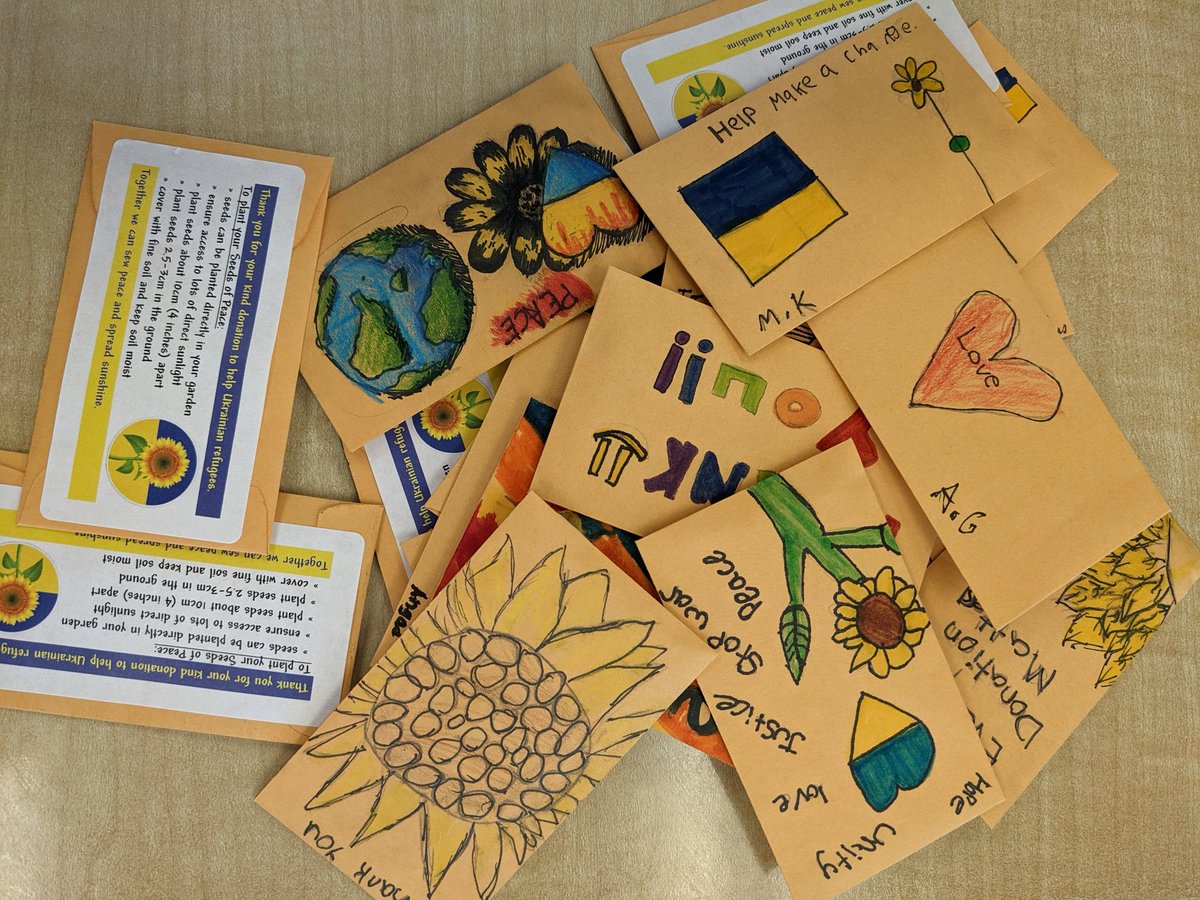 Thank you to our <a href="/SouthFieldsV/">SouthFieldsVillage</a> students, and community for all the support for our "Seeds For Peace" sales to support Ukrainian refugees through the @RedCrossOntario