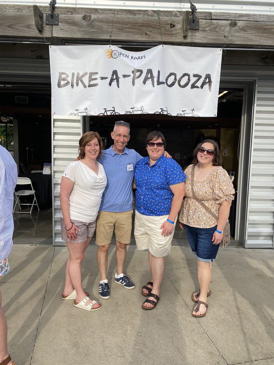 vote4rogers's tweet photo. Happy to come out to support @OpenRoadsBike tonight with @ORmath4justice! This great org teaches kids communication skills, bike mechanics, and awards them their own bike at the end of the program. #kalamazoobikeweek https://t.co/CGCPOUa7GX
