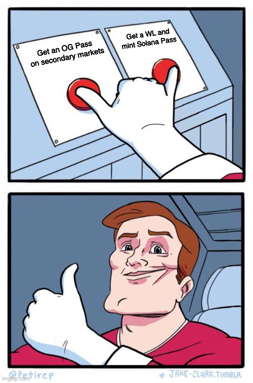 MEME CONTEST
Make a Mycelium related meme, post it in Discords #MemeContest &amp; tweet it

🥇 1st place 1xFREE SOLANA PASS, 1xSolana Pass WL, “Meme Lord” role on Discord
🏆 2nd-5th 1xSolana Pass WL

Add: #MyceliumMemeContest #NFTMeme #MyceliumLabsNFT #TheCureForFOMO <a href="/MyceliumLabsNFT/">Mycelium Labs</a>