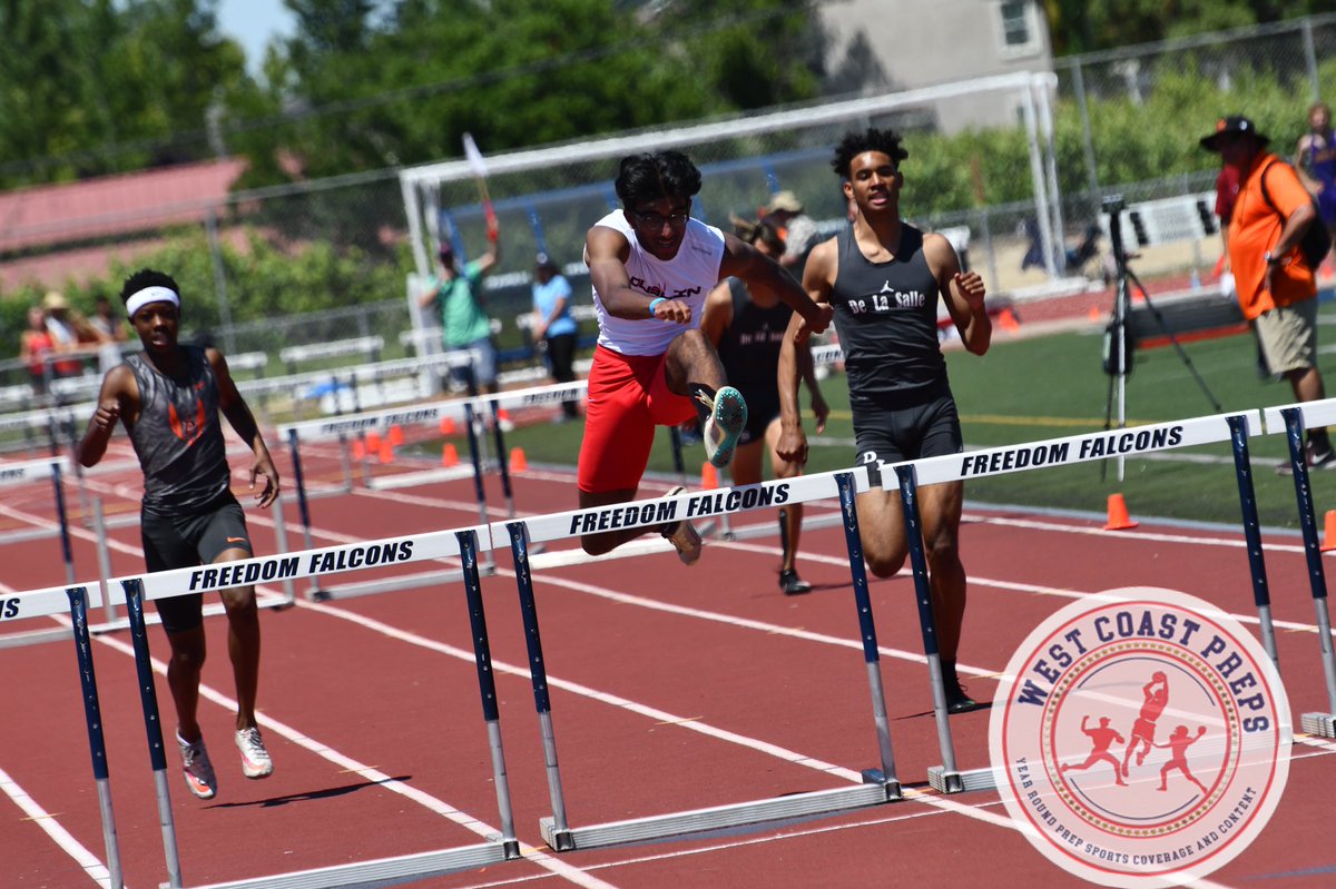 No. 1 again 🥇

Dublin’s Anish Kasam is the 300-meter hurdles champion. 

His time of 38.60 seconds earlier this season is the best in the North Coast Section