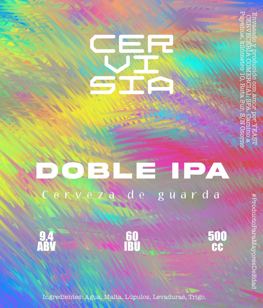DanielaNashM's tweet photo. Diseño creativo #2 de creación y composición de etiqueta para marca ficticia de cerveza "Cervisia"

#AdobePhotoshop #AdobeIllustrator #WacomOne #DiseñoChileno #DiseñadoraGráfica https://t.co/k6almwWgS1