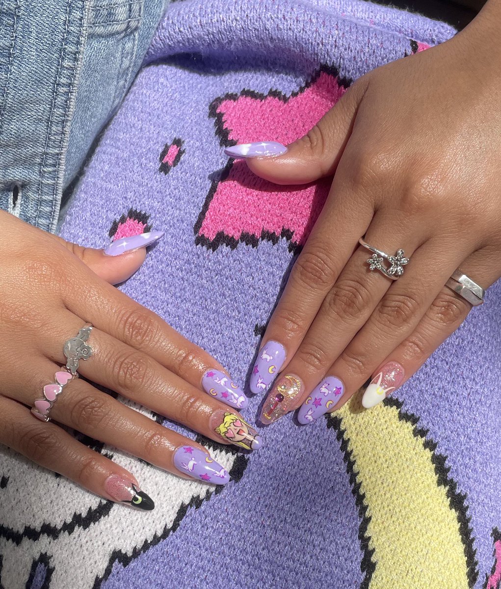 jackkkiepink's tweet photo. Follow my nail page on insta! Here’s a Sailor Moon set from today 💫💖

@ thelastnailsinyourcoffin https://t.co/pe8EAXgLOd