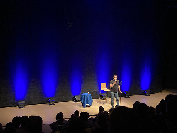 Mr <a href="/GeoffNorcott/">Geoff Norcott</a> ...tonight's show at Performing Arts Centre Huntingdon... That was stand-up comedy &amp; entertainment of the finest 24 carat Rhodium quality ...Word-Smith jokes, routines, killer punchlines &amp; rib busting comic genius adlib banter...the show had it all - cheers Geoff