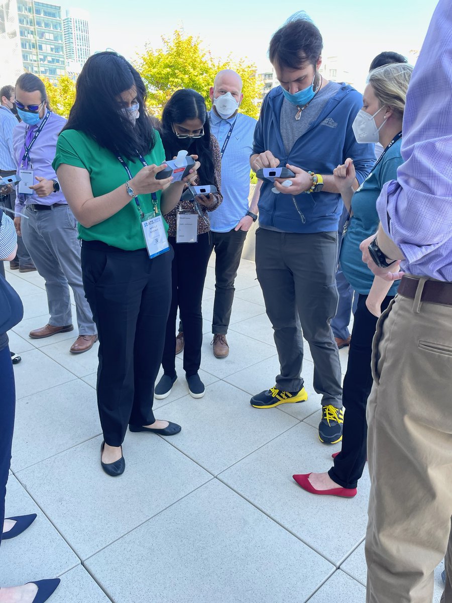 nddMedical's tweet photo. Great hands-on session with the #EasyOne Air #spirometer. Happy to support the #ATSbootcamp! π
@atscommunity #ATS2022 #EasyOne https://t.co/jfdo8loGUt
