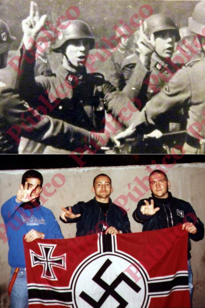 ElModelin's tweet photo. Los ucranianos celebrando #Eurovision con un conocido símbolo neonazi. Europa apesta. https://t.co/dG4P8qewwR