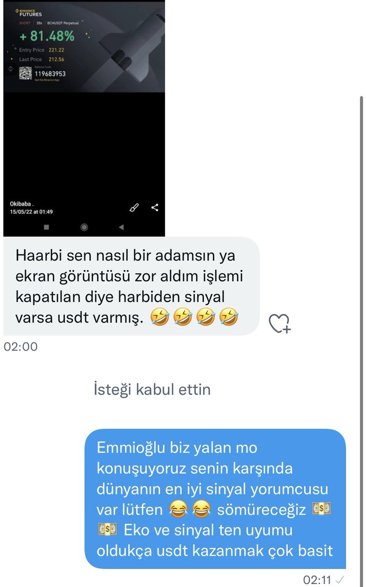 Ekoanalizz's tweet photo. S Ö M Ü R D Ü K 

Evet Twitter ı gece gece yeşile boyayalım Btc düşüyormuş çıkıyormuş bizene 💵💵 

Slogan belli sinyal varsa usdt var 💸

#btc #binance #bch https://t.co/Mgbh8z2Gy0