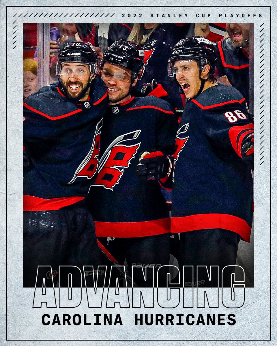 espn's tweet photo. The Hurricanes have won their sixth straight Game 7 and are moving on in the #StanleyCup playoffs‼️ https://t.co/8YNhrPv4dR
