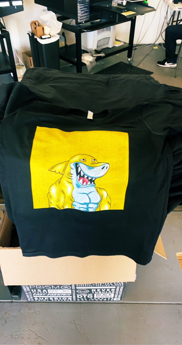 0xsharksss's tweet photo. WE ARE PRINTING OUT MORE #0xSharks MERCH FOR OUR NEXT OCEAN CLEANUP FOR OUR SHARK HODLRS!🦈🔥 WE TAKE CARE OF OUR SHARKS!🌊🏝♻️🦈 #0xSharks #MoreMerch #SurfacingSoon #0x https://t.co/JDxvzEJ8sH