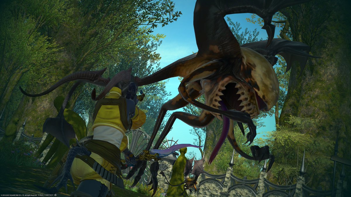 IyaYoake's tweet photo. Hey friends! I found these Succubus Horns at the Golden Saucer and I thought it would make for the perfect disguise to snoop around Haukke Manor with! I guess Iya should've listened to the people saying a shiny outfit would negate any effect it might have... #FF14 #FFXIV #GPOSERS https://t.co/UsUNwnZHAK