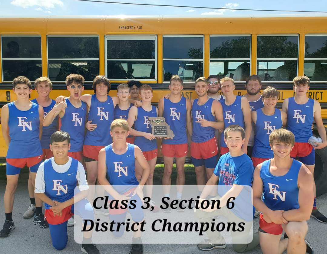 District Champs! So proud of these boys. Proud of our girls as well.
A couple of boys not listed stepped up huge for us today and scored in the 300 hurdles &amp; javelin. Two huge PRs by underclassmen that were thr deciding factor in our 7 point victory over a very tough Lamar squad.