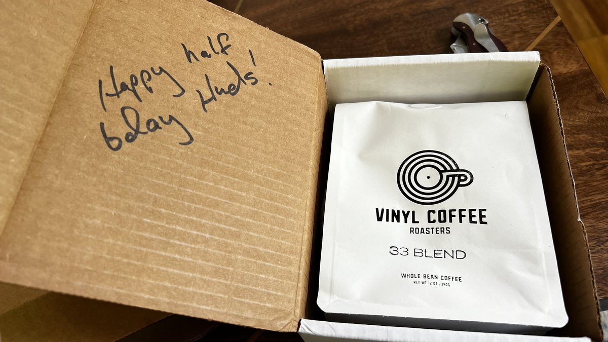 This is why you buy local. Best coffee around, run by some of the greatest people in the world. people who care and put kindness out into the world making it a better place. #vinylcoffee vinylcoffeeroasters.com