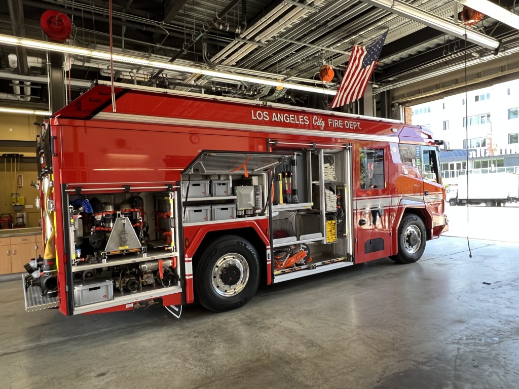 USA, ’s 1st all-electric fire engine