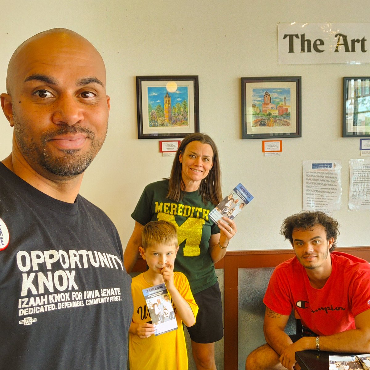 IzaahforIowa's tweet photo. #ThankYou to the volunteers who #OpportunityKnox doors crew who knocked over 400 doors today.
Today was extra special because the 1st mail piece dropped.
#earningvotes #RepresentationMatters https://t.co/BMzhrnWbc8