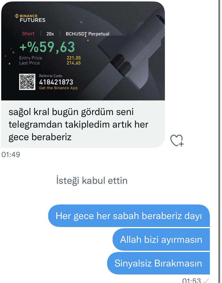 Ekoanalizz's tweet photo. Usdtler bitmiyordu gece 1.38 sularıydı ekoanalizz karar vermişti usdt kazandıracaktı bch ekranında yüklü short sinyali bekliyordu geldi ve anında takipçisi ile buluşturdu ve sonuç muazzam bir usdt kapanışı ile sonuçlanmıştı 😂😂 

Hikayelerimiz var bizim adı usdt hikayesi 💵 #btc https://t.co/YwrKPMspQ7