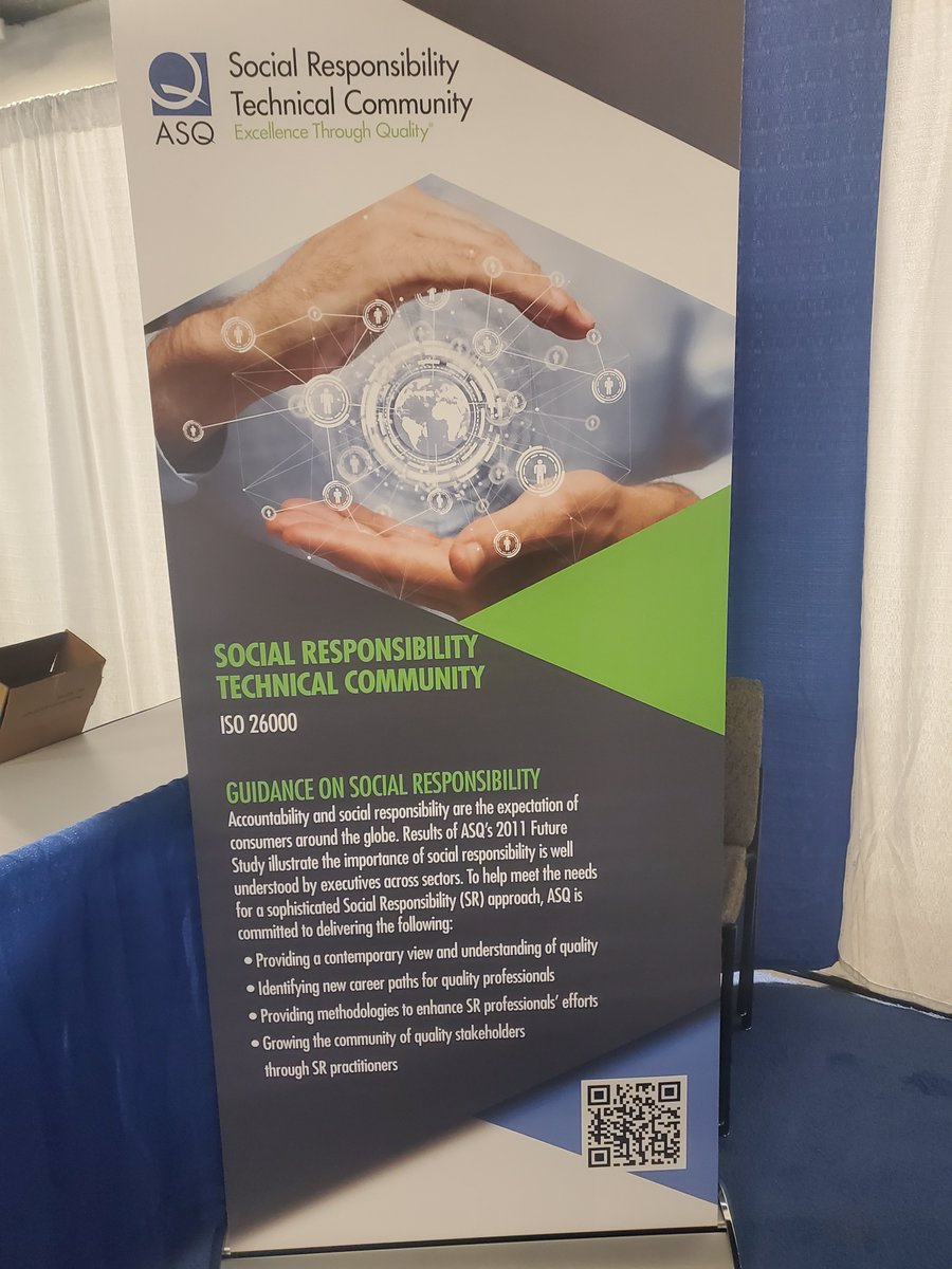 CSR_Dr's tweet photo. I'm looking forward to talking about #SocialResponsibility at @ASQ's #WCQI2022 with other quality professionals. https://t.co/MzPSFvpjbB